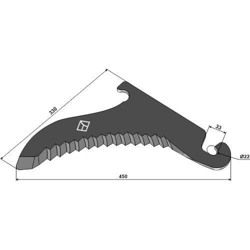 0008644800 Ruloninio preso peilis Claas 1