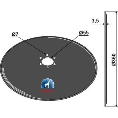 Amazone  sėjamosios diskas 213792
