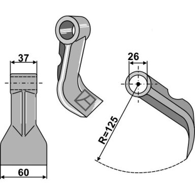 7390276 Mulčerio plaktukas Bomford