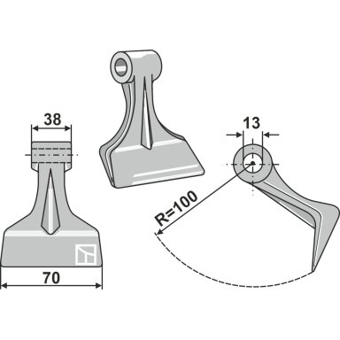 Mulčerio plaktukas 63-RM-102