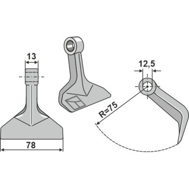 Mulčerio plaktukas 63-RM-71-12