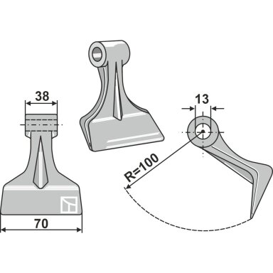 Mulčerio plaktukas 63-RM-102
