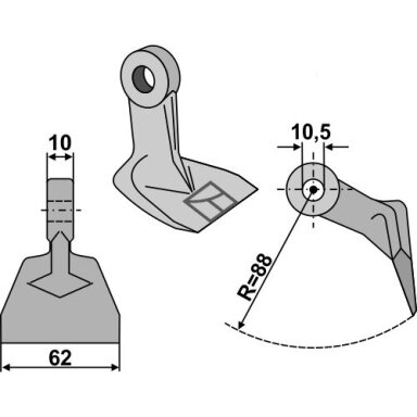 Mulčerio plaktukas 63-RM-81-10