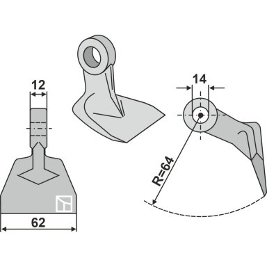 Mulčerio plaktukas 63-RM-86