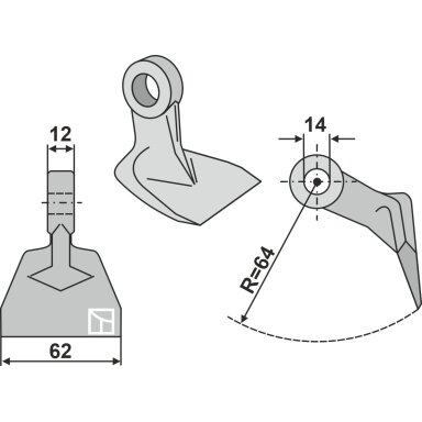 Mulčerio plaktukas 63-RM-86