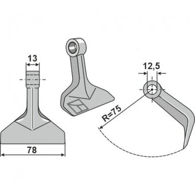 Mulčerio plaktukas 63-RM-71-12