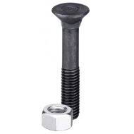 Plūgo varžtas 3/8'' UNF x 50 ir šešiakampė veržlė
