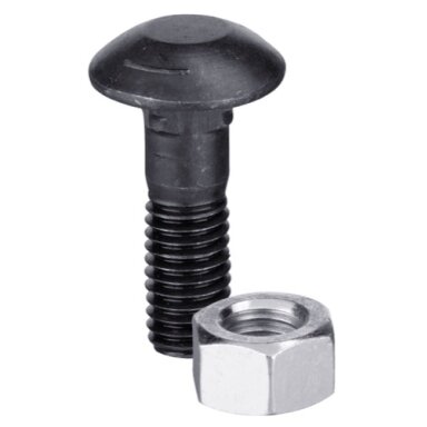 Plūgo varžtas M16x1,5x80 ir šešiakampė veržlė