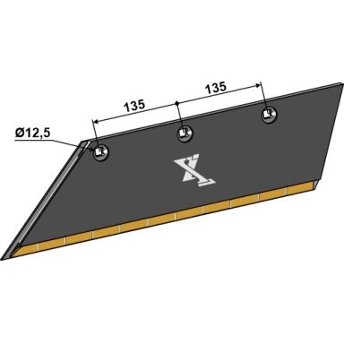 3352135 Priešplūgio noragėlis Lemken, 15x150 SB56D L, kairė