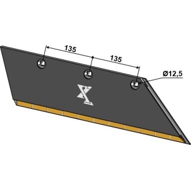 3352134 Priešplūgio noragėlis Lemken, 15x150 SB56D R, dešinė