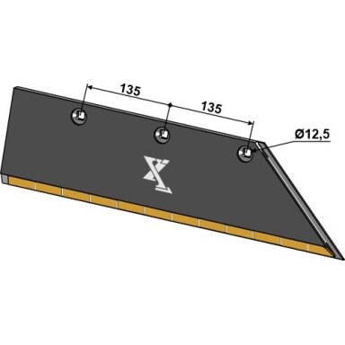3352138 Priešplūgio noragėlis Lemken, 15x150 SB58D R, dešinė