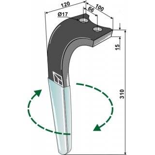 Frezos dantis (DURAFACE), dešinė 1 Frezos dantis (DURAFACE), dešinė 1