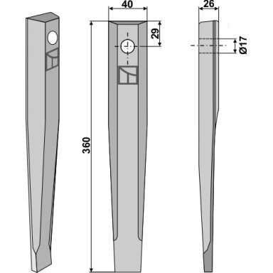52802000 Dantis akėčioms Kuhn
