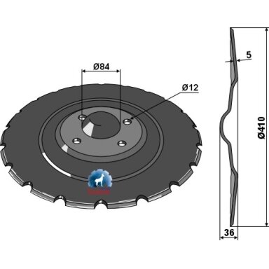 Vaderstad sėjamosios diskas 156660