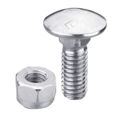 Varžtas M8x1,25x25 su veržle, cinkuotas