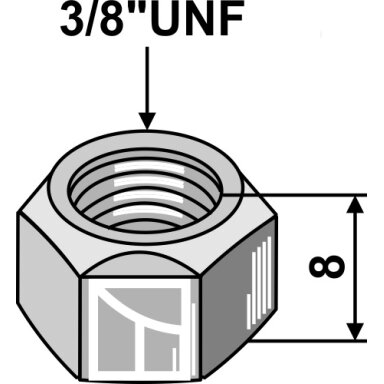 Veržlė 3/8''UNF Veržlė 3/8''UNF