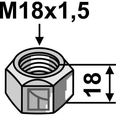 Fiksavimo veržlė M18x1,5