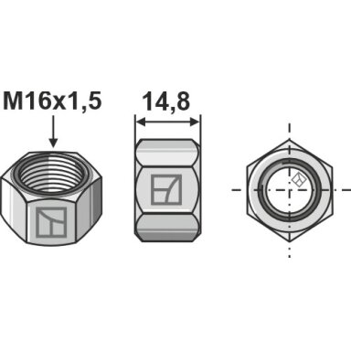 Veržlė M16x1,5 Veržlė M16x1,5