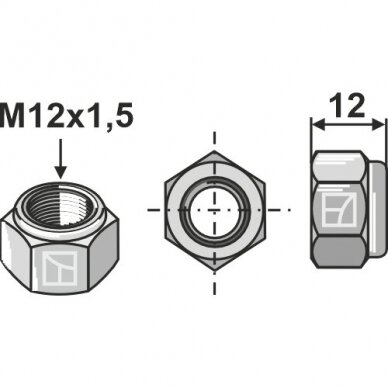 Veržlė M12x1,5