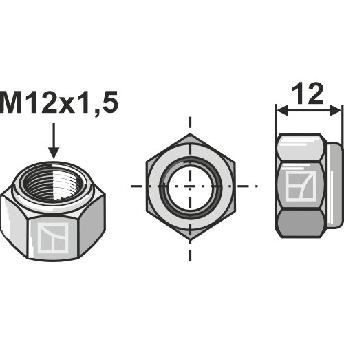 Veržlė M12x1,5 2
